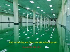 dịch vụ thi công sơn sàn epoxy nhà xưởng